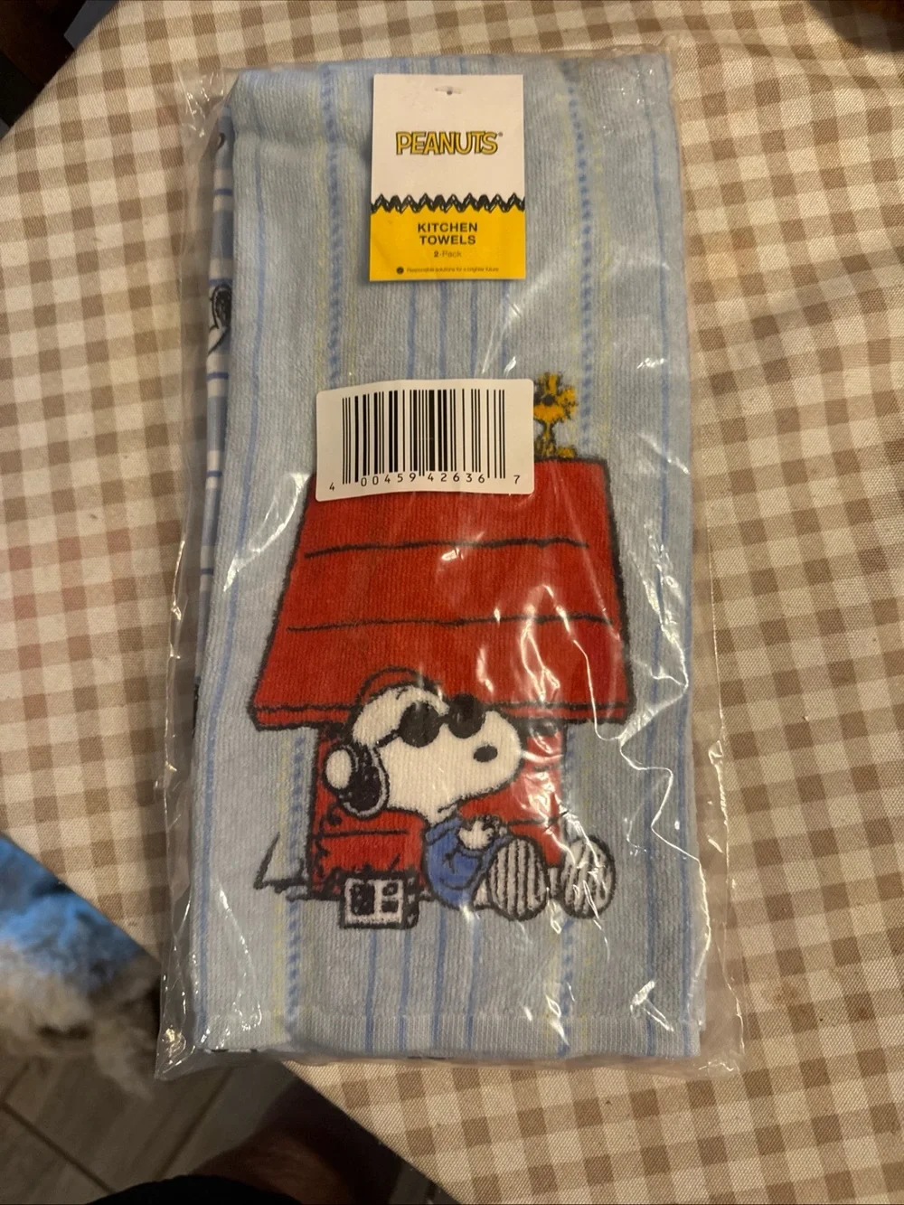 Peanuts Snoopy Blue & Red Kitchen Towel set 2